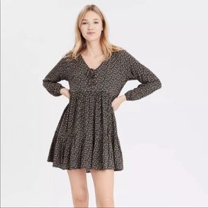 American Eagle Floral Babydoll Dress